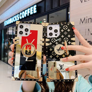 Luxury Rhinestone Square Phone Case for samsung