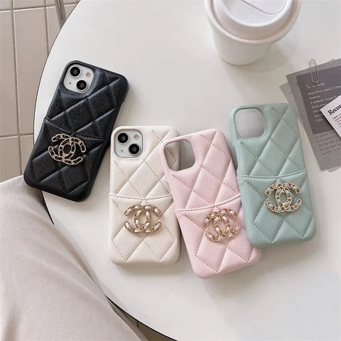 Luxury soft leather phone case for iphone