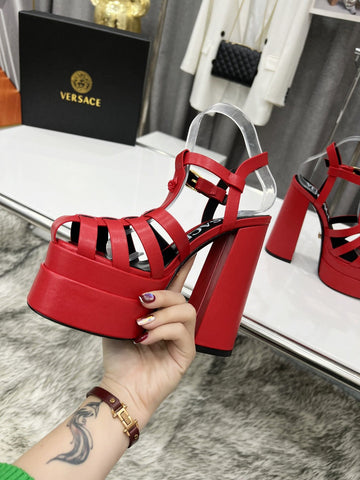 V E R S A C E - Steppe Heels [Red]