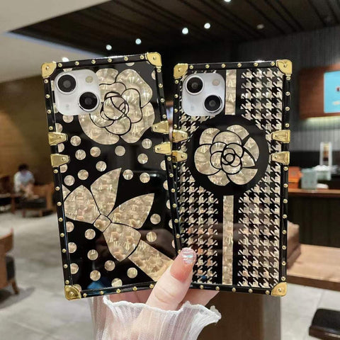 Luxury Square Bracket Phone Case