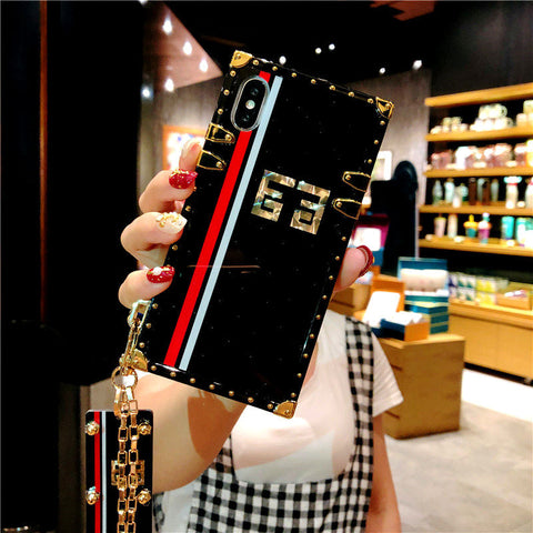 Luxury fashion square phone case for samsung