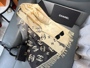 New Luxury autumn and winter Stitching color cashmere warm shawl tassel scarf