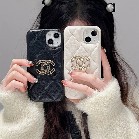 Luxury soft leather phone case for iphone