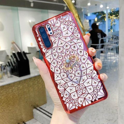 Transparent Diamond Pattern Case