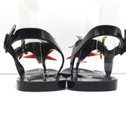 Yves Saint Laurent Starfish Jelly Thong Sandals Black Size 37