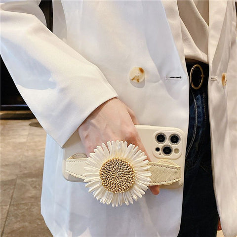 Sunflower wrist strap Phone Case