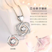 95 sterling silver necklace female ins clavicle pendant