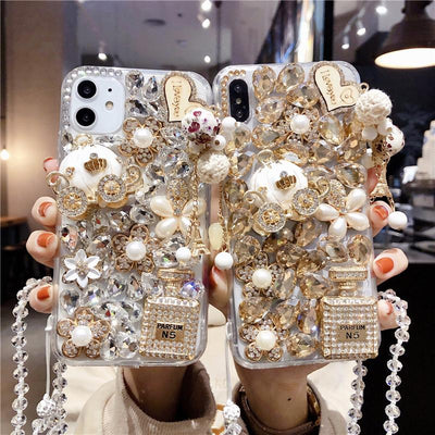 Small Fresh Rhinestones Diamond Phone Case