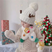 New 3-piece set of children's Christmas scarves