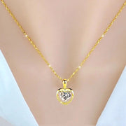 18k yellow gold necklace clavicle chain