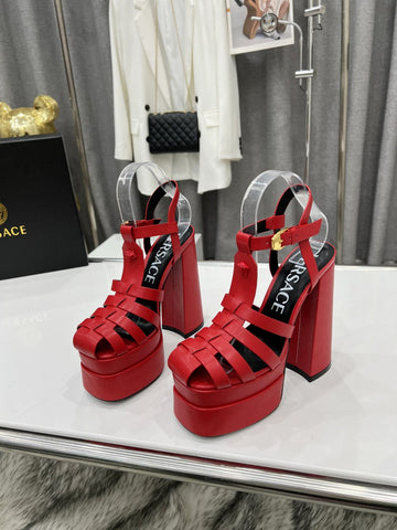 V E R S A C E - Steppe Heels [Red]