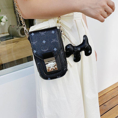 Pendant metal buckle mobile phone bag