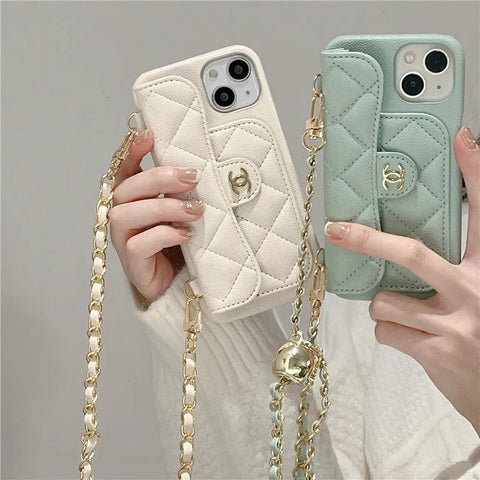 Luxur body cross leather phone case for iphone