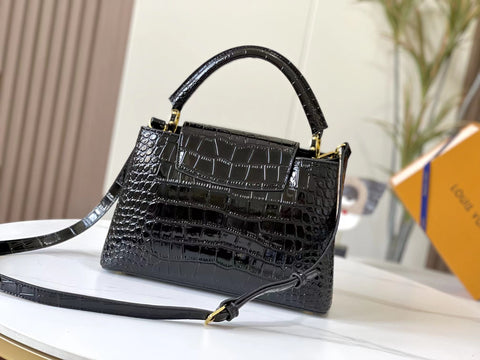 2022 Crocodile Pattern Handbag-2