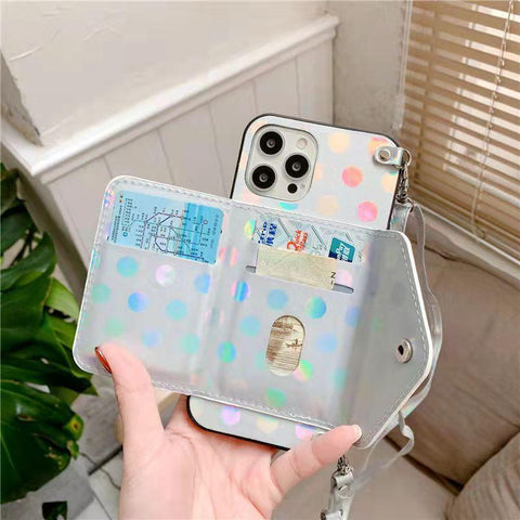 Fashion Polka Dot Coin Purse Phone Case for iphone