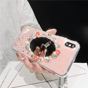 Wreath Rhinestone Flash Powder Case