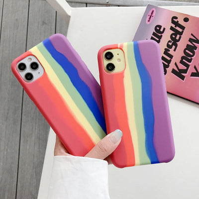 Rainbow Liquid Silicone Case