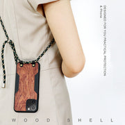 Wood Lanyard Hard Case