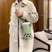 Milk tea lovely bucket mobile phone bag