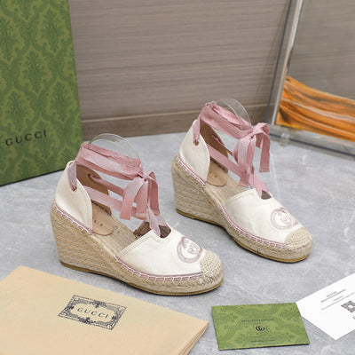 2023 GG Cotton Canvas Sandals-S58