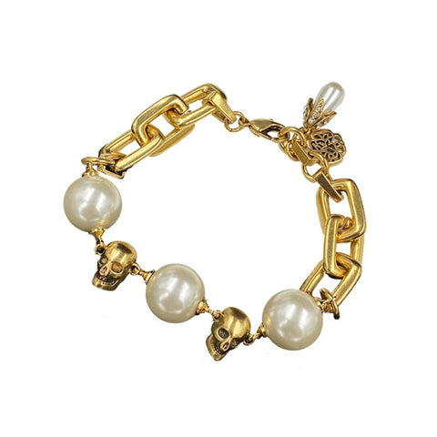 New Skull Pearl Bracelet