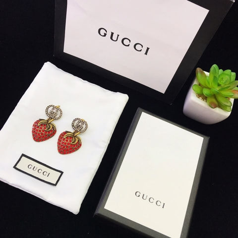 Strawberry stud earrings