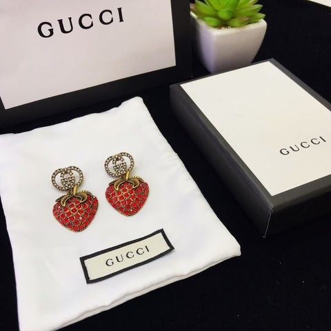 Strawberry stud earrings