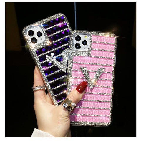 Glitter crystal phone case