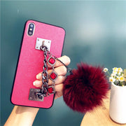 Anti-drop Fur Ball Phone Case