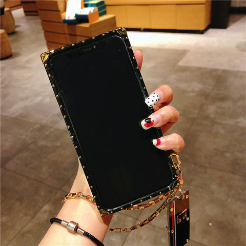 Luxury fashion square phone case for samsung