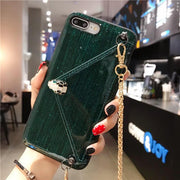 Snake head chain card  phone case