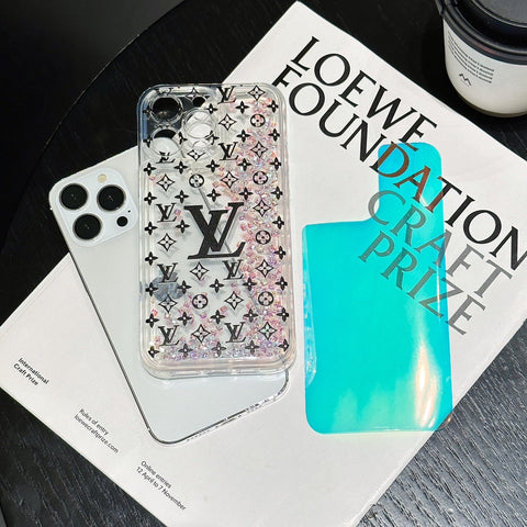 Laser quicksand discoloration phone case for iphone