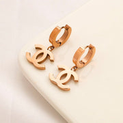 Xiaofeng Titanium Double C Earrings