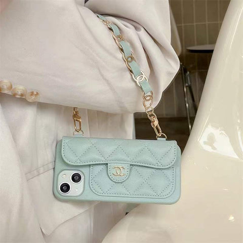 Chain and card bag phone case