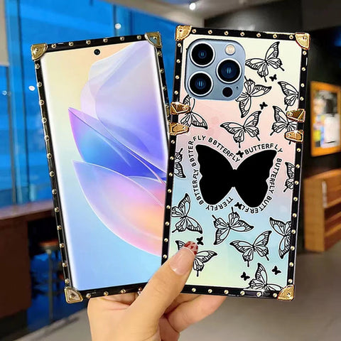 Luxury butterfly Square  Phone Case for iPhone