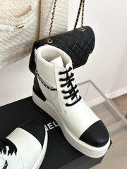 2023 Chain double CC fashion ankle boots-S25