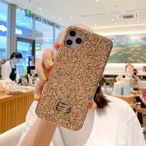 Glitter electroplating phone case