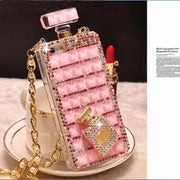 Diamond perfume bottle phone case