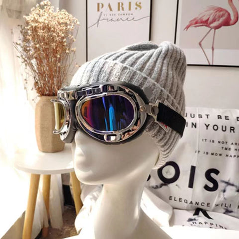 Fashion New Skiing with glasses knitted hat