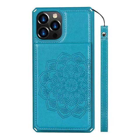 Luxury Card Bracket leather phone case for iphone