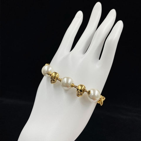 New Skull Pearl Bracelet