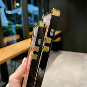 Magnetic attraction square phone case for iPhone