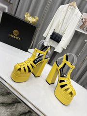 V E R S A C E - Steppe Heels [Yellow]