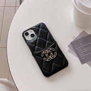 Luxury soft leather phone case for iphone