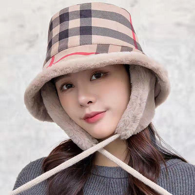 Winter warm and velvet thickening biker ear protection fisherman hat