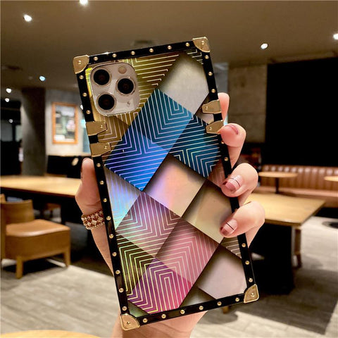 Blu-ray Checkered Phone Case