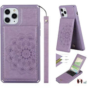 Luxury Card Bracket leather phone case for iphone