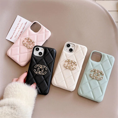 Luxury soft leather phone case for iphone