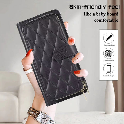 Luxury wallet hold  leather phone case for iphone