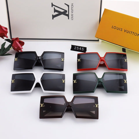 5 COLORS Square HOLLOWING V SHAPE SUNGLASSES